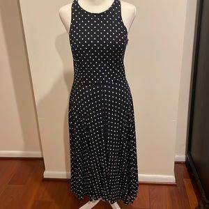 🧡 Lauren Ralph Lauren Navy Polka Dot Dress